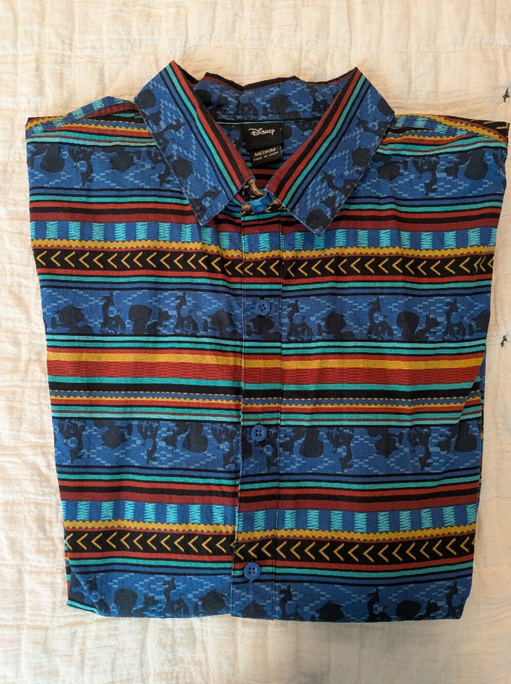 Disney Emperors New Groove Button Up Shirt